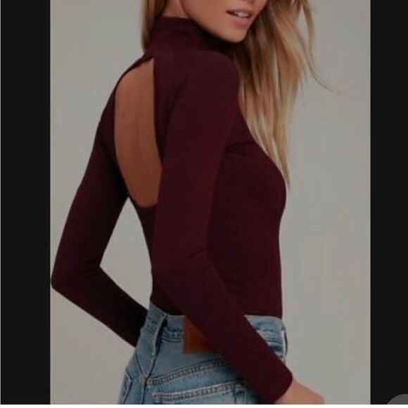 Intimately free people like I do key hole back long sleeve black size M/L - Picture 2 of 6